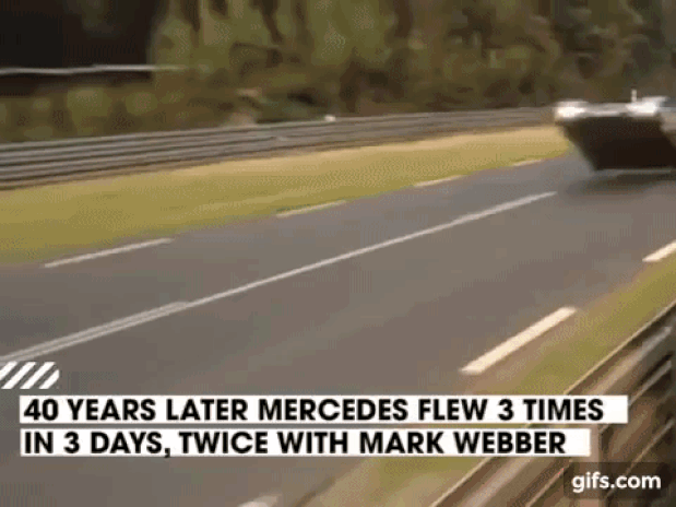 Wanna See a Flying Mercedes-Benz Racecar?