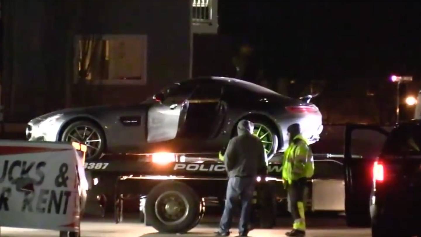 Stolen Mercedes-AMG GT S Takes Another Beating