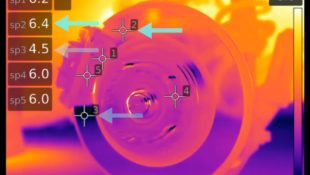 Thermal Imaging Shows How Brake Rotors Bake