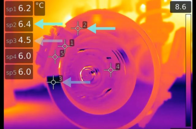 Thermal Imaging Shows How Brake Rotors Bake
