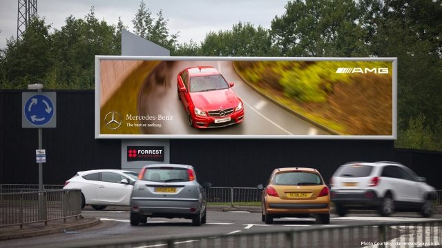 Car Stopping Mercedes-Benz Billboards (Photos)