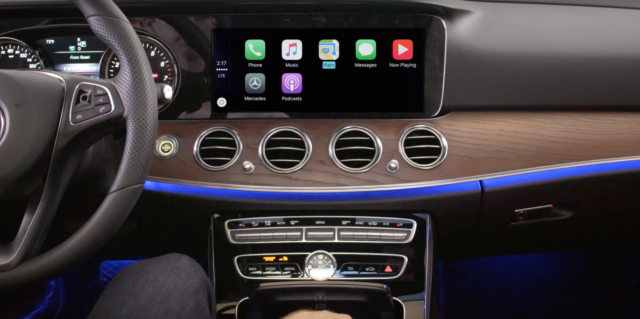 Alpine's wireless Apple CarPlay system for Mercedes-Benz.