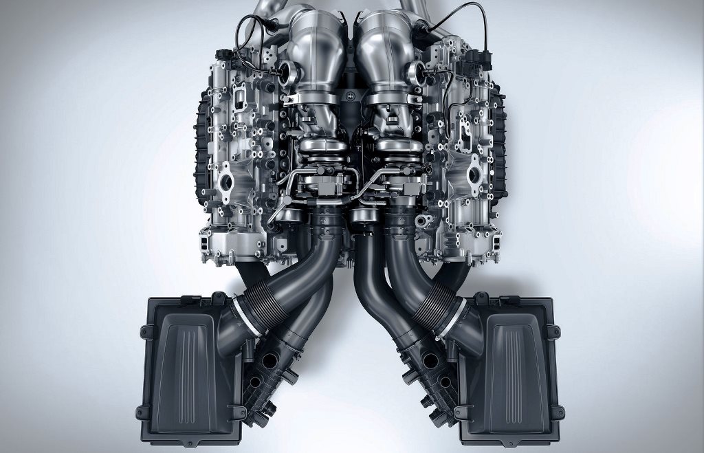 Hot V Engine
