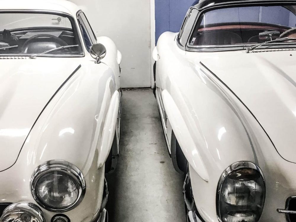 1956 SL Roadster and 1963 SL Gullwing Pair