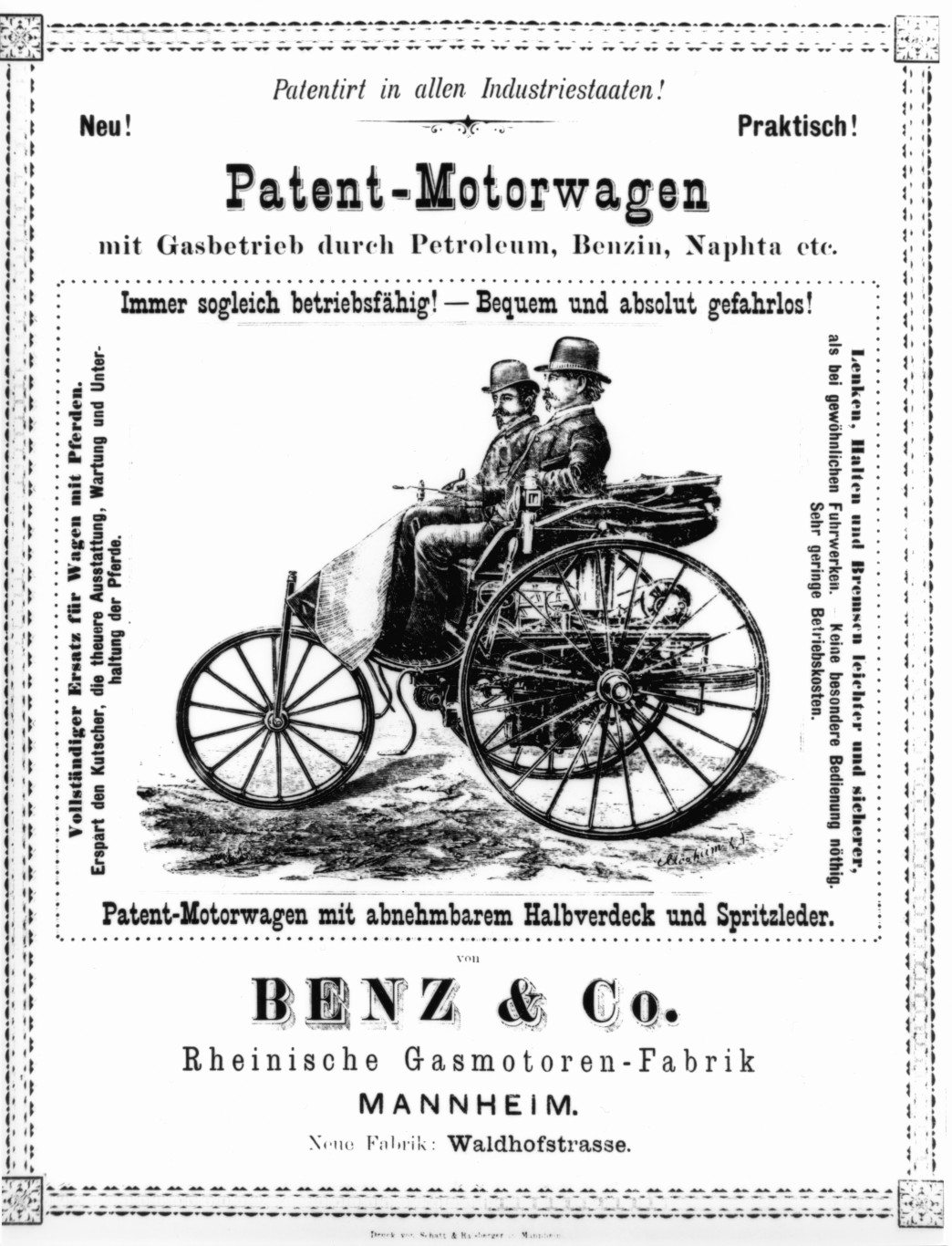 Motorwagen patent - Mercedes-Benz