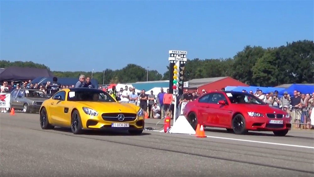 AMG GT S at the dragstrip.