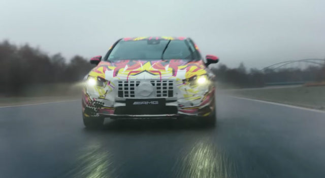 Mercedes-AMG Hot-hatch Exchanges Christmas Cheer for Drift Madness