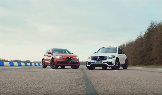 AMG GLC 63 Devastates Alfa Romeo Stelvio QV in Drag Race