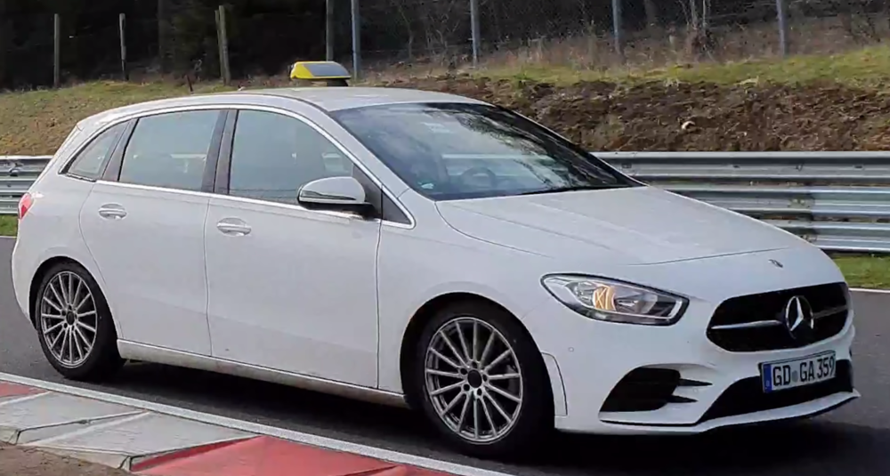 Mercedes A-Series taxi on the Nürburgring. 