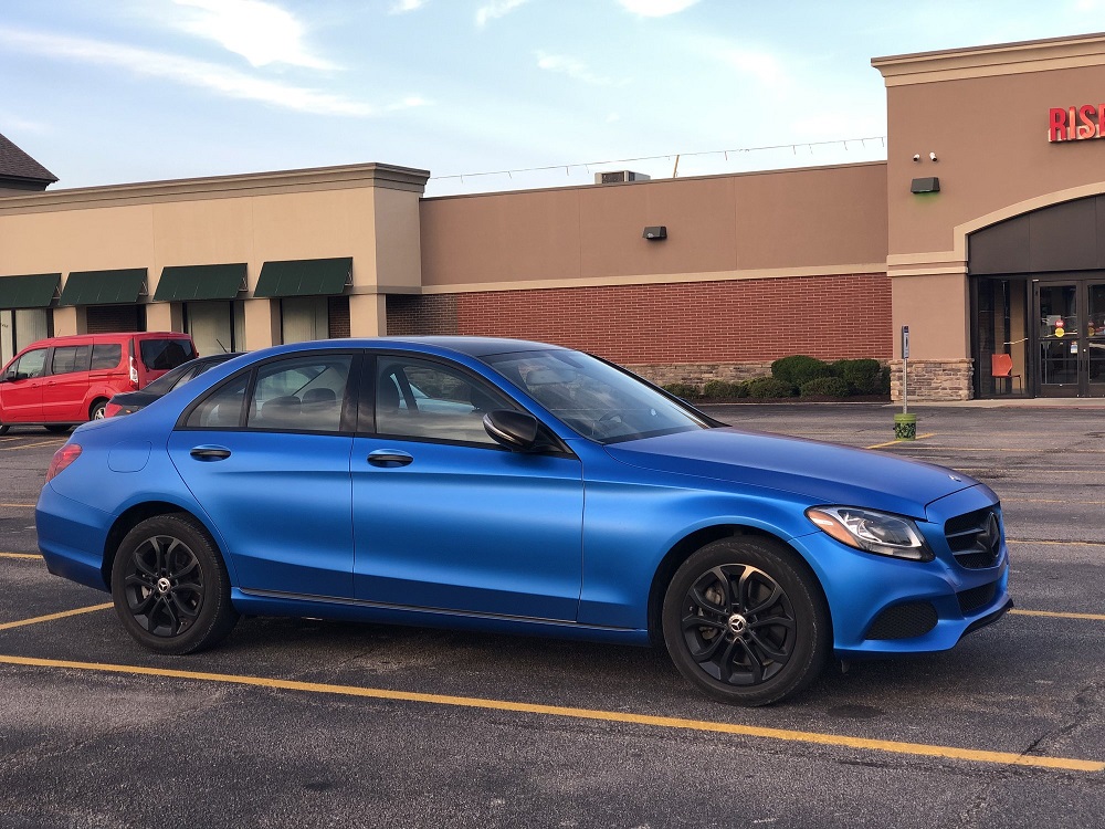 Satin Wrapped Mercedes C300 Is Your MB World Featured Ride Winner
