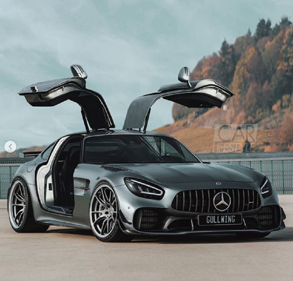 Instragrammer Renders Amg Gt R Pro With Gullwing Doors