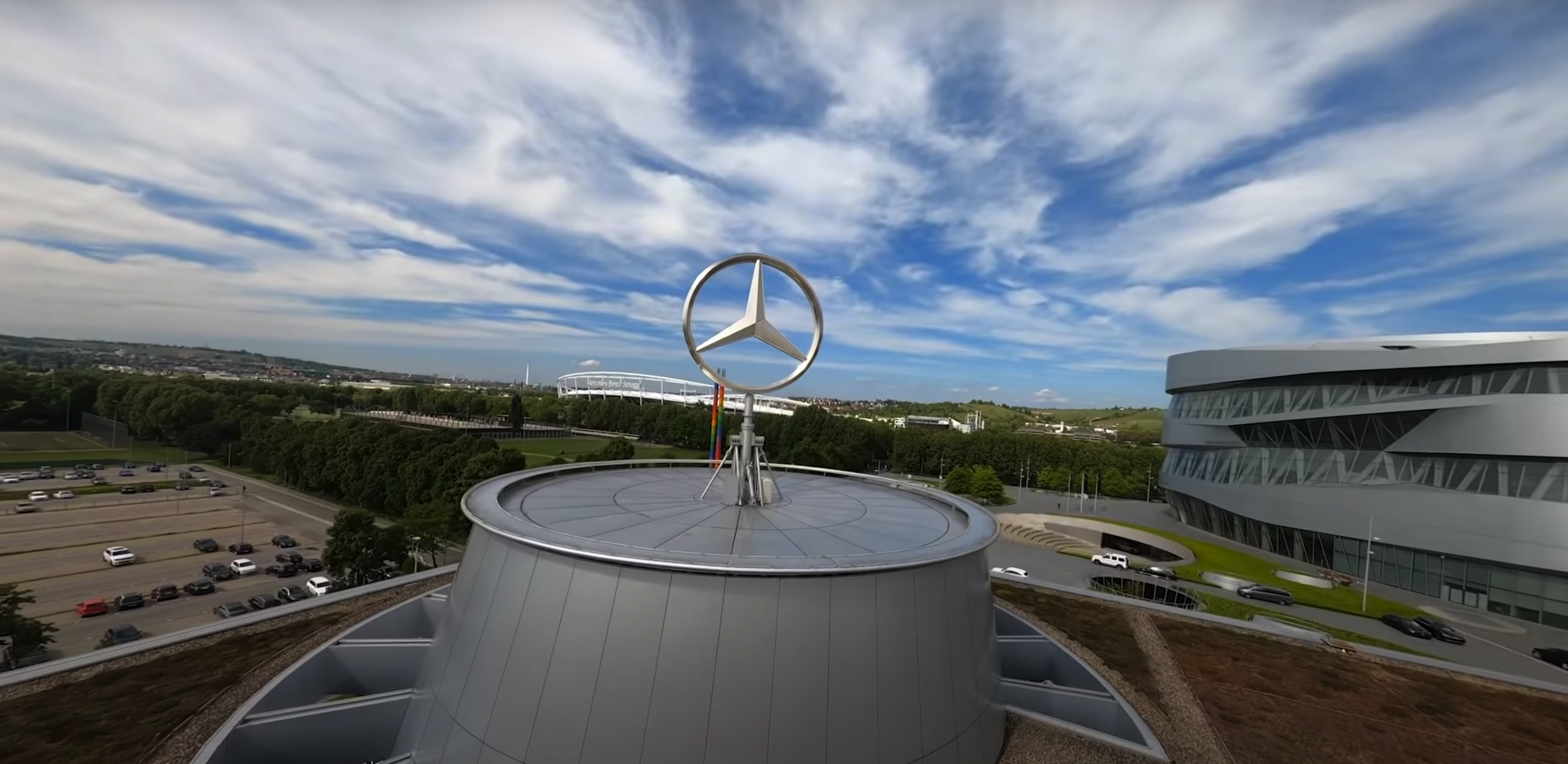 Mercedes-Benz Museum Reopens with Epic Drone Spectacular