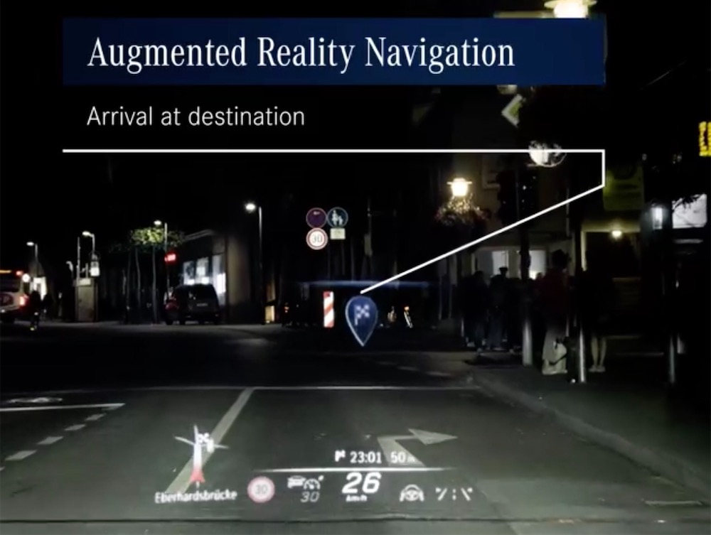Augmented Reality HUD for the 2021 Mercedes S-Class Looks Incredible