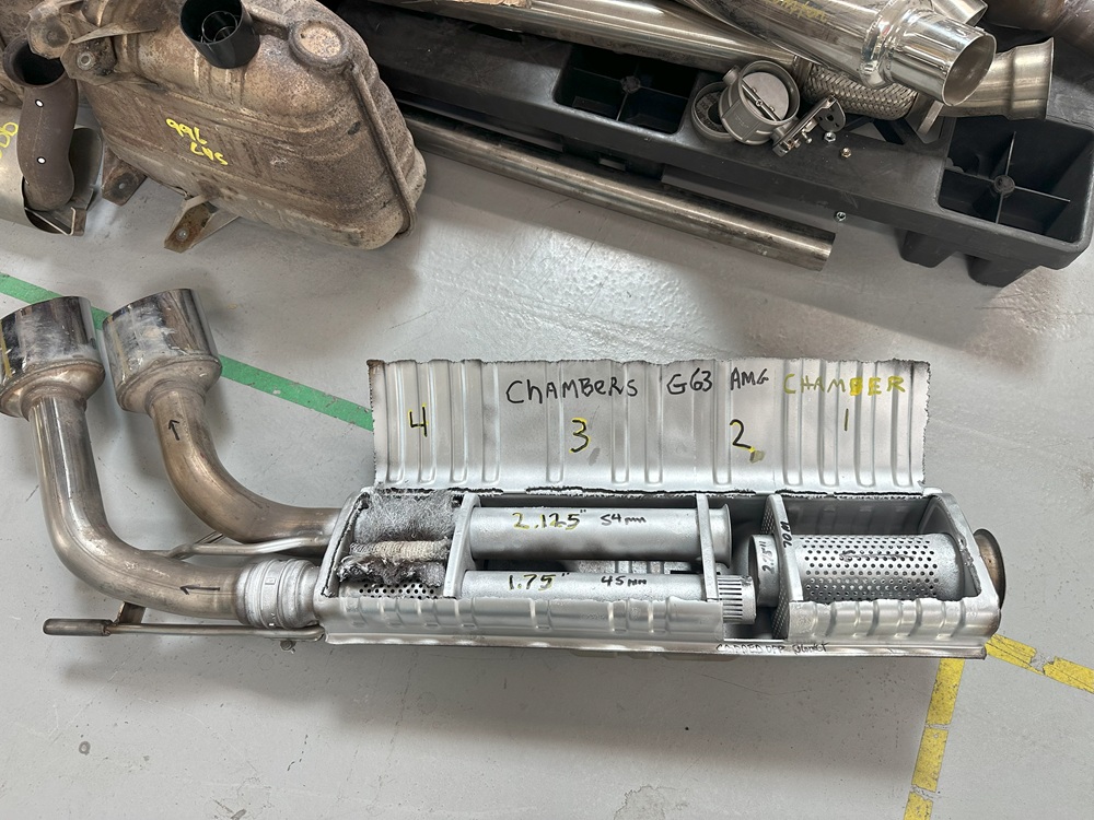 Stock AMG G 63 exhaust system