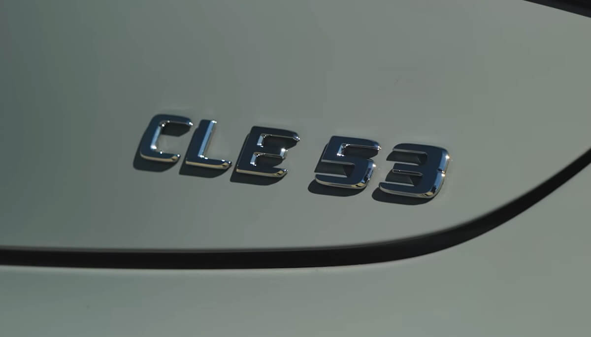 A Mercedes-AMG CLE 53 badge.