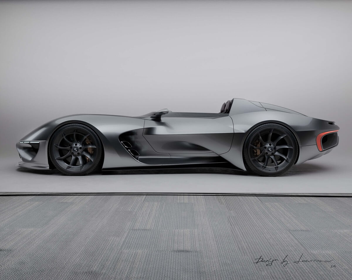 The Engler MOSSLR, a modern interpretation of the 16-year-old SLR Stirling Moss.