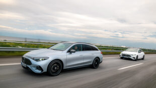First electric CLA Shooting Brake sets a new segment benchmark with its panoramic roof and illuminated starry sky.