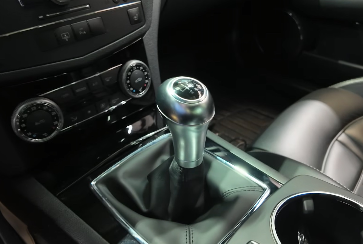 A manual-swapped W204 Mercedes-AMG C 63.