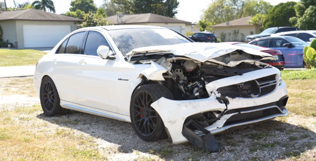 C63 wrecked